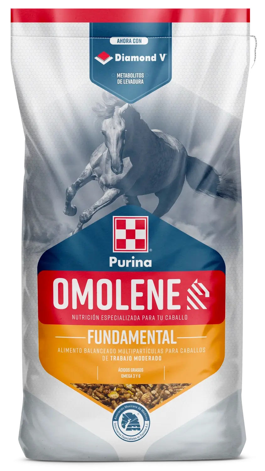 Saco de alimento Purina Omolene Fundamental